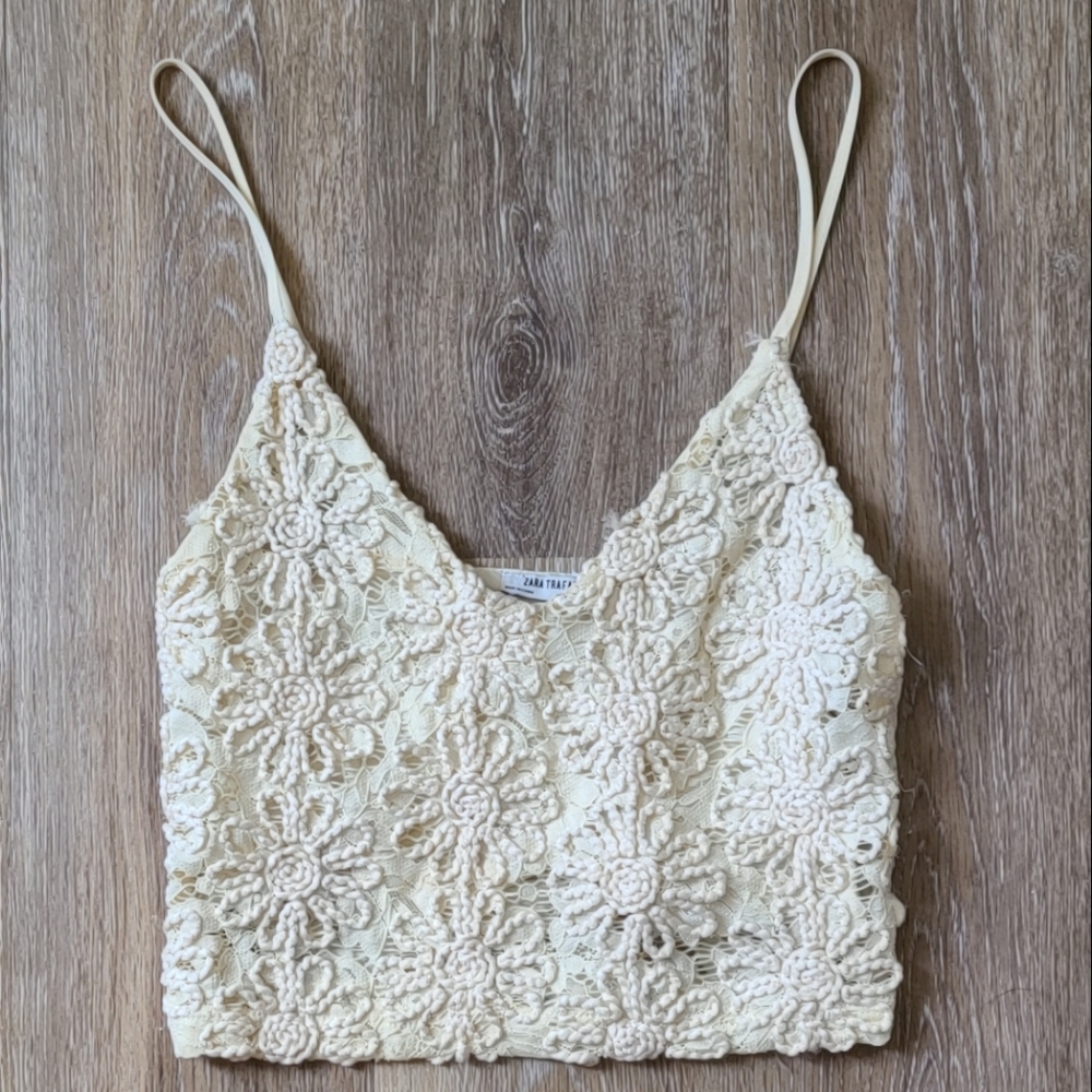 Crochet Cami Ivory